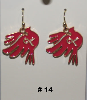 Pink Breast Cancer Awareness Earrings