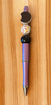 Decorative handmade pen with beads