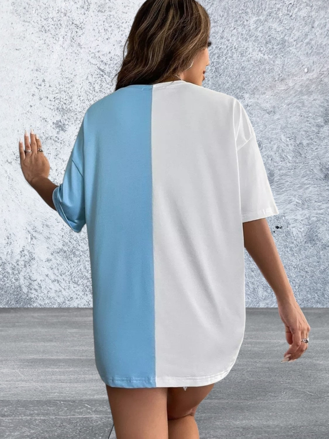 Short Sleeve Oversize Butterfly Print top