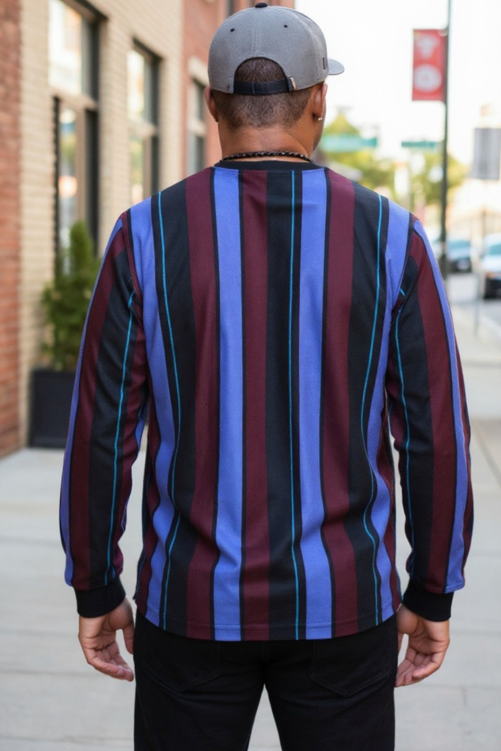 Men's long sleeve multicolor top