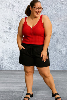 Zenana Seaside Full Size Linen Shorts