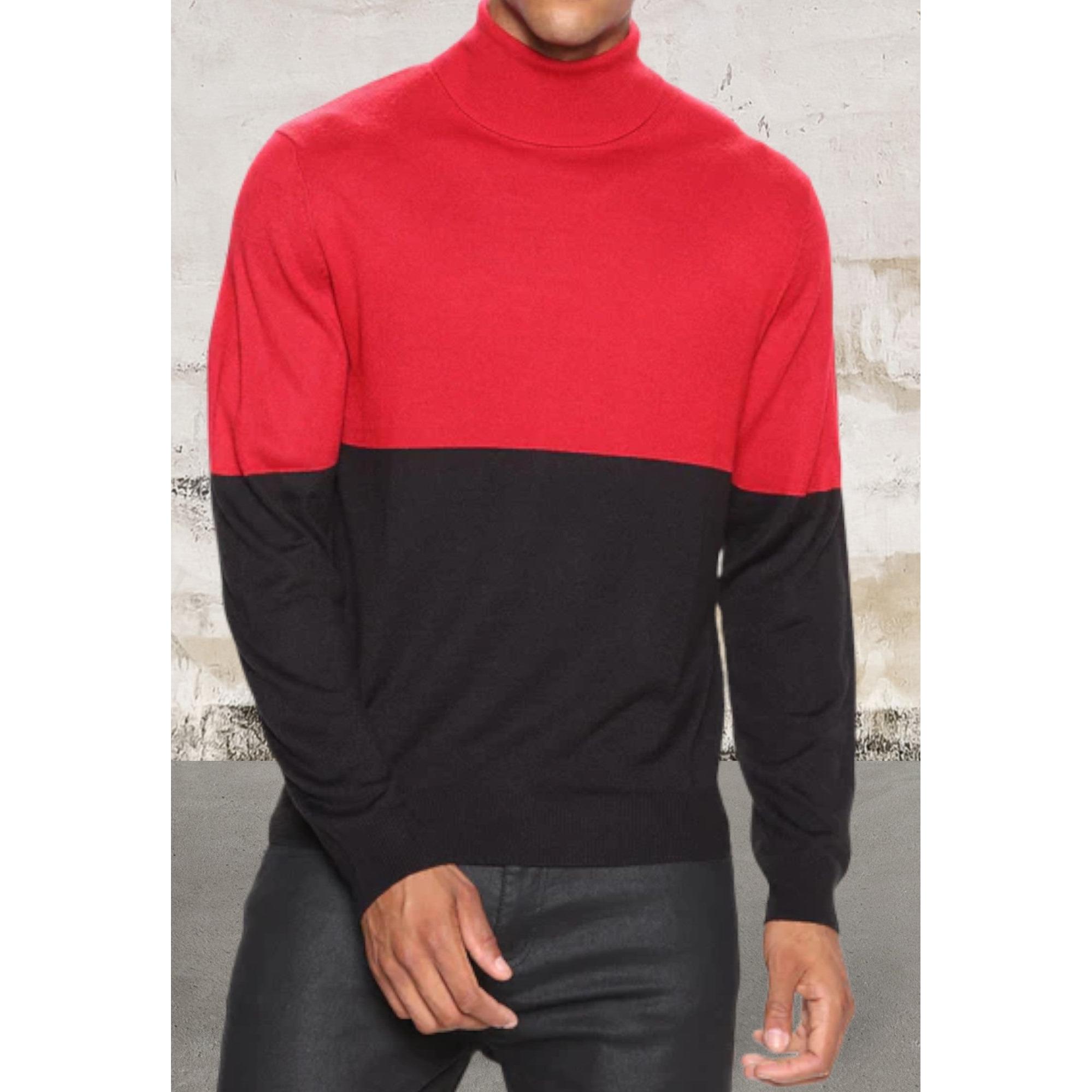 Men Long Sleeve Turtleneck Sweater