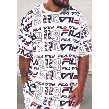 Mens short sleeve all over print top