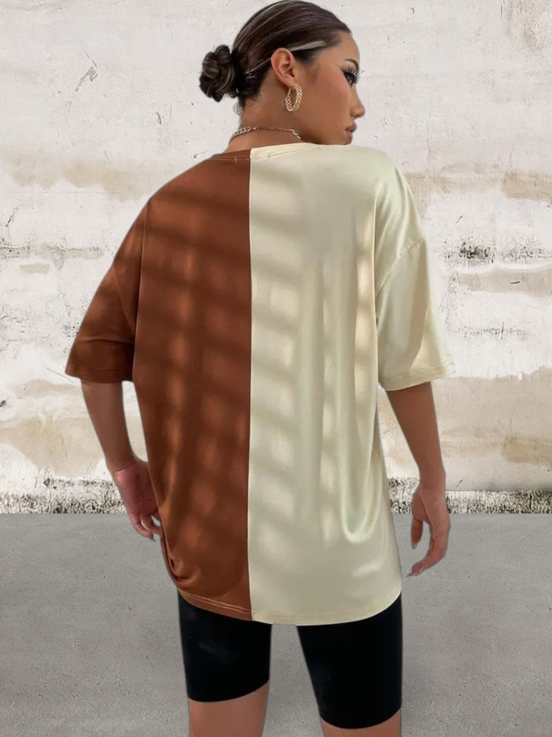 Short Sleeve Oversize Butterfly Print top