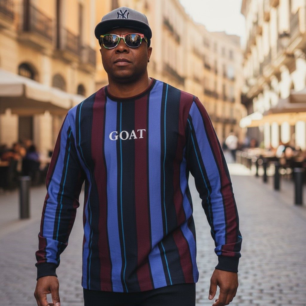 Men's long sleeve multicolor top