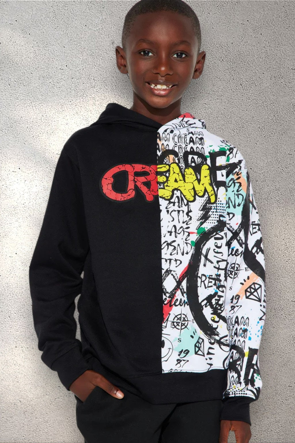 Boy's Pullover Newspaper Hoodie