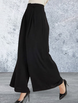 Women High Waist Wide Leg Long Pants
