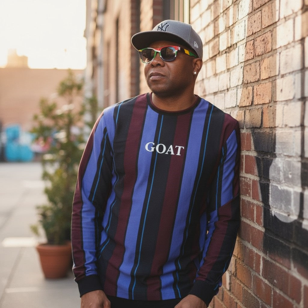 Men's long sleeve multicolor top