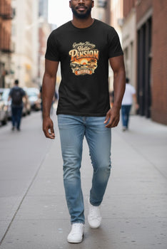 Men's Short Sleeve Good By Tension Hello Pension Graphic T-Shirt