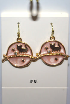Beautiful Handmade Cow Jumping Over The Moon Earring