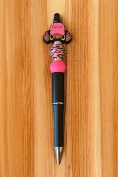 Handmade pen with decorative top