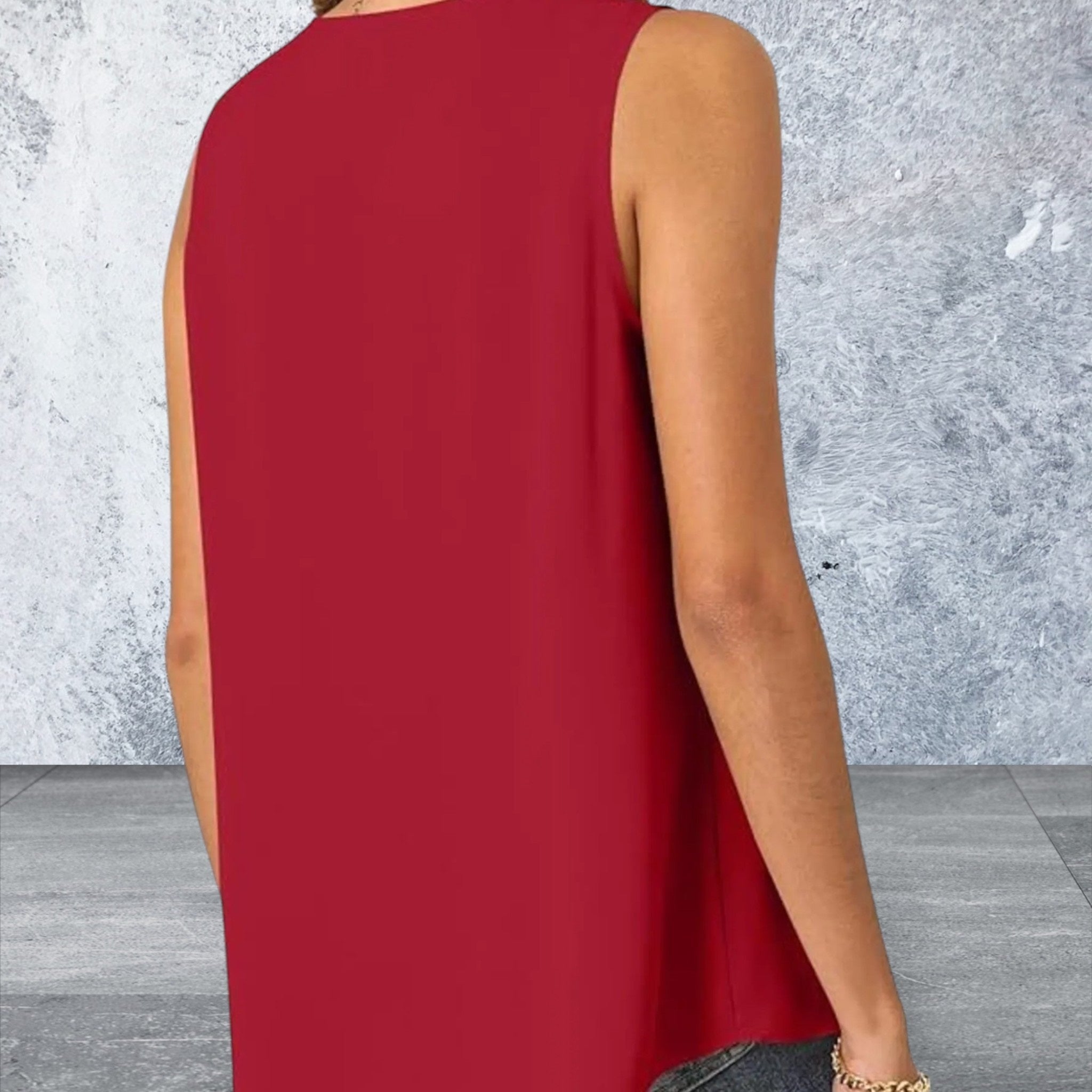 Sleeveless V-Neck Tank Top