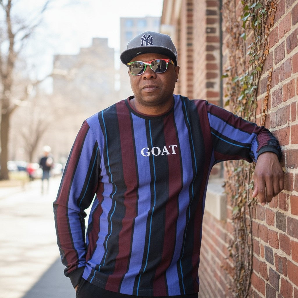 Men's long sleeve multicolor top
