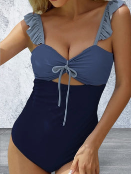 Spaghetti Strap One-Piece Swimwear