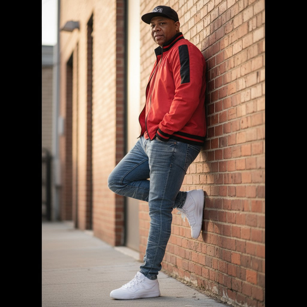 Men Creased Skinny Fit Biker Denim Jeans