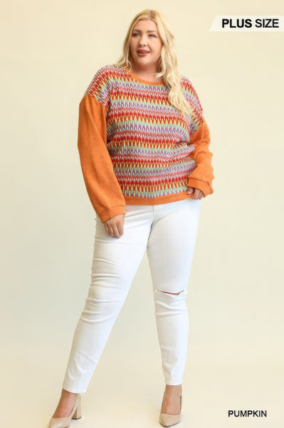 Long Sleeve Loose Top With Drop Down Shoulder