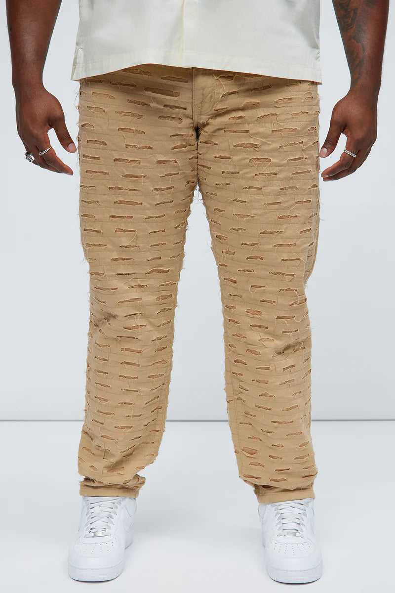 Men's Slim Fit Stretch Khaki Jeans
