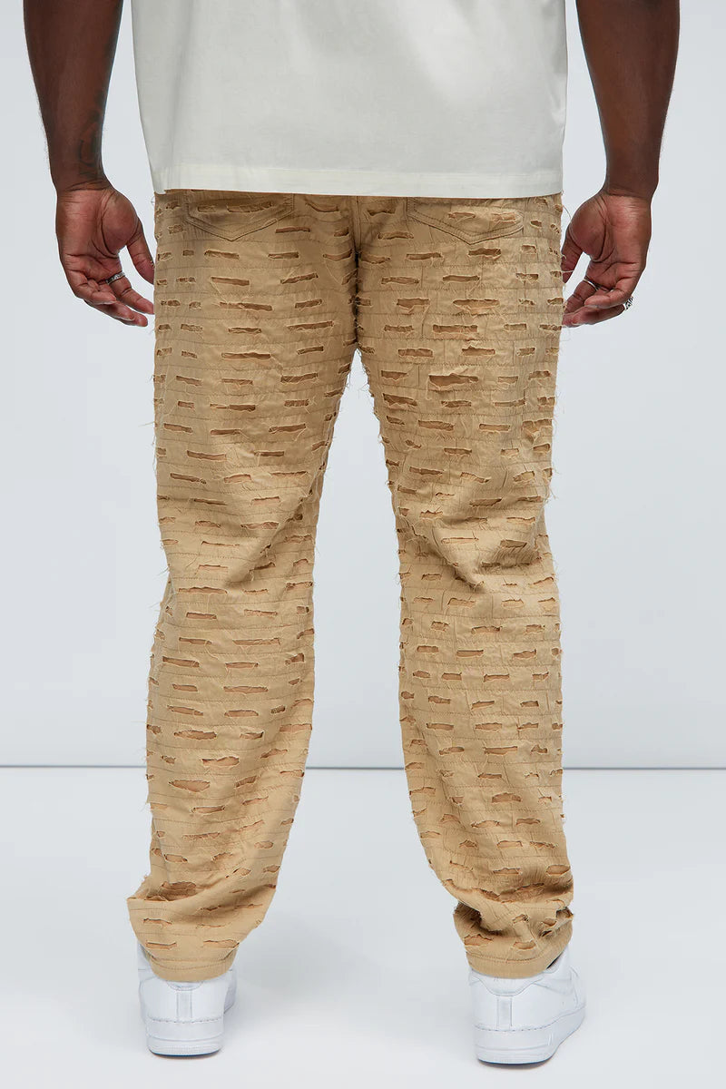 Men's Slim Fit Stretch Khaki Jeans