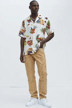 Men's Slim Fit Stretch Khaki Jeans