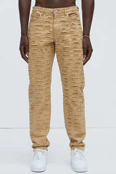 Men's Slim Fit Stretch Khaki Jeans