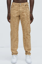 Men's Slim Fit Stretch Khaki Jeans