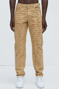 Men's Slim Fit Stretch Khaki Jeans