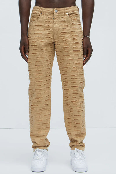 Men's Slim Fit Stretch Khaki Jeans