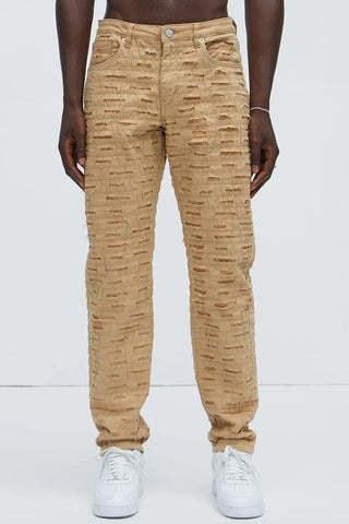 Men's Slim Fit Stretch Khaki Jeans