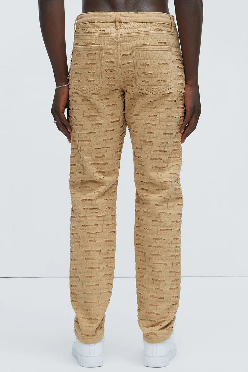 Men's Slim Fit Stretch Khaki Jeans