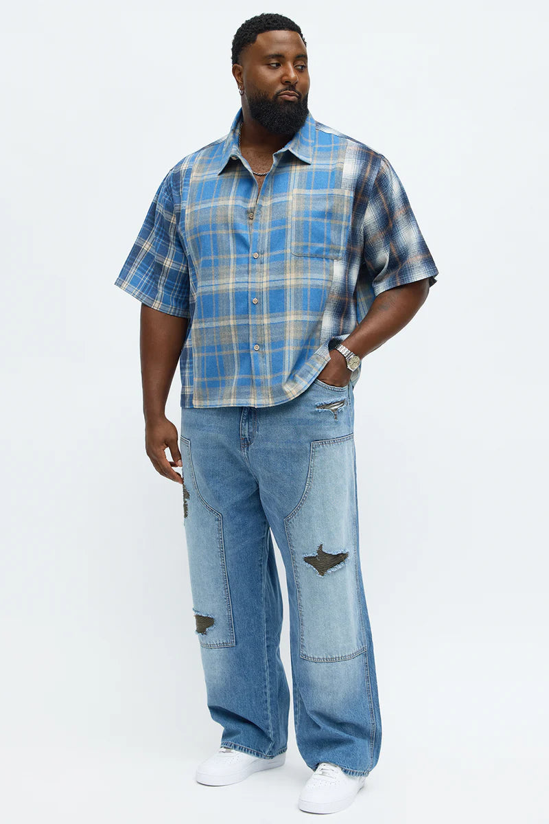 Men's Wide Leg Loose Fit Jeans