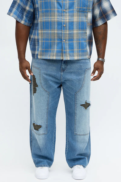 Men's Wide Leg Loose Fit Jeans