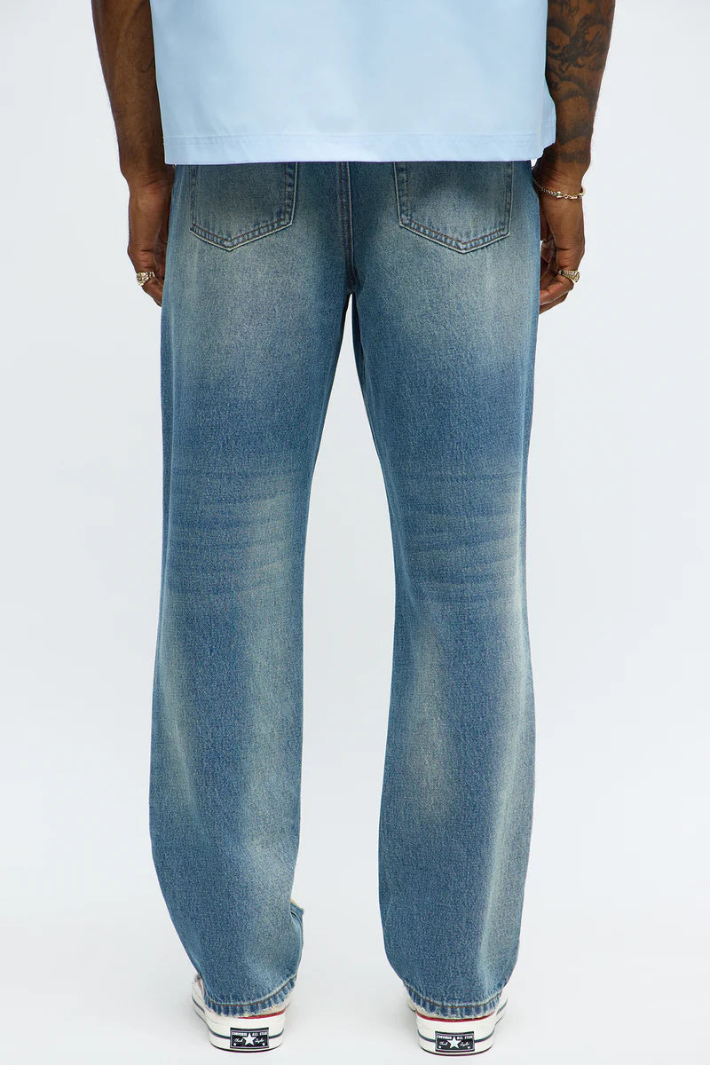 Men's Slim Patch Distressed Jeans