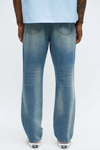 Men's Slim Patch Distressed Jeans