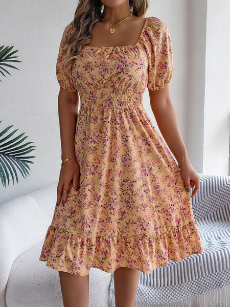 Women's Printed Short Sleeve Dress