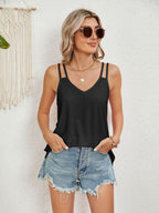 Sleeveless Florira Cutout Eyelet Tank Top