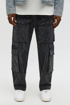 Men's Baggy Wide Leg Cargo Jean
