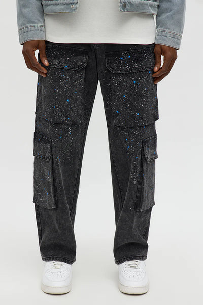 Men's Baggy Wide Leg Cargo Jean