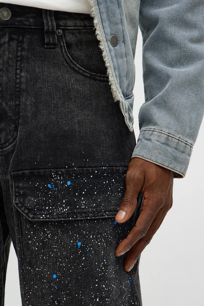 Men's Baggy Wide Leg Cargo Jean
