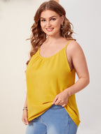 Plus Size Sleeveless Scoop Neck Cami Top