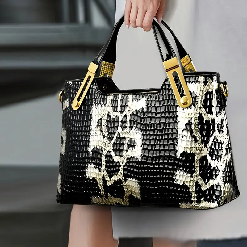 Women's Glossy Crossbody Handbag