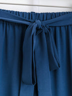 Cap Ruffled Seeve Top and Pants Set