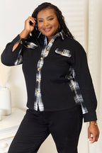 Mandy Plaid Button Down Spring Jacket