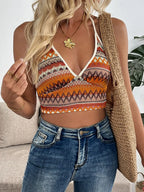 Halter Neck Short Cami Crop Top