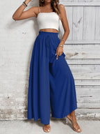 Women's Tied High Waist Wide Leg Pants