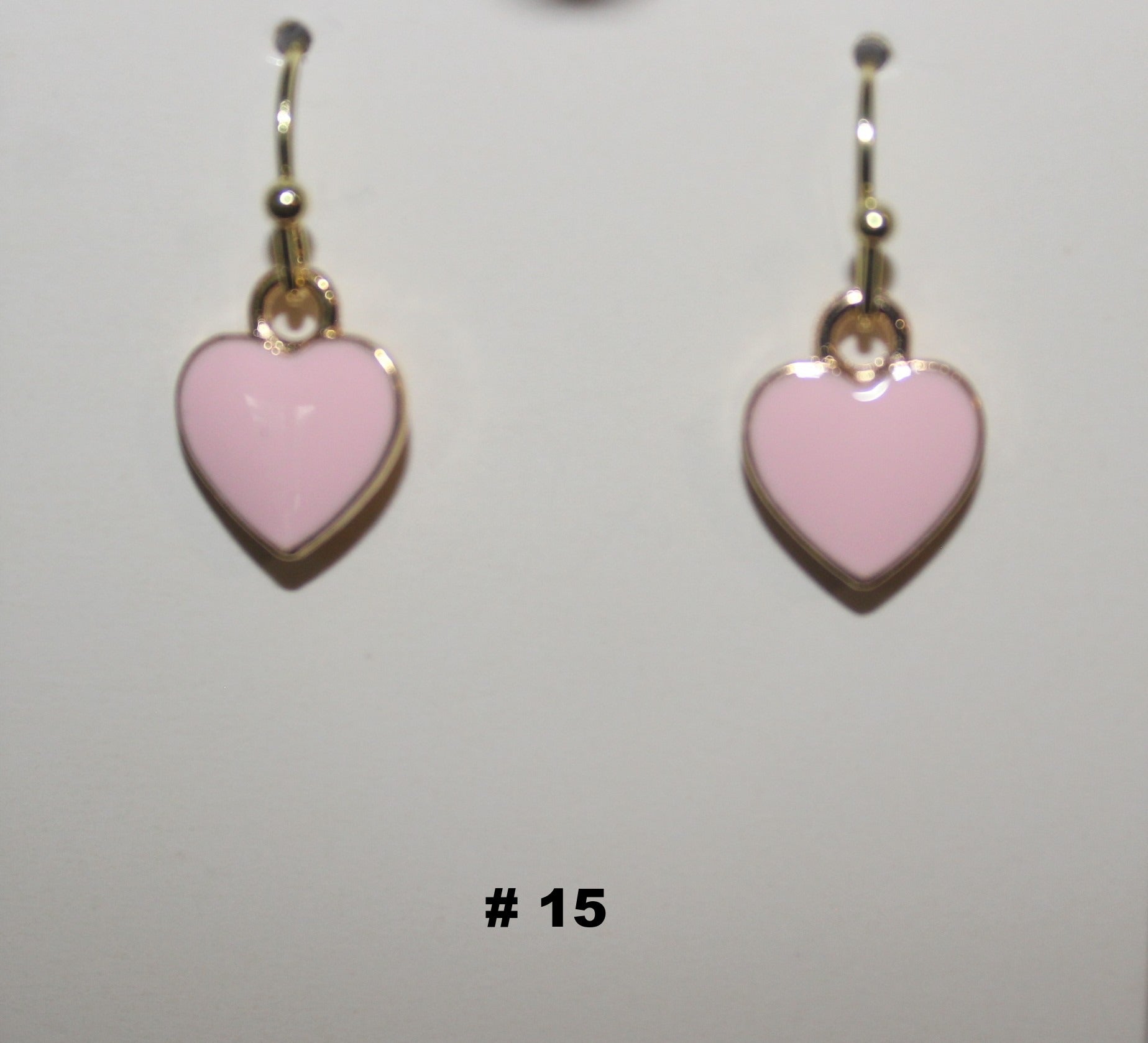Handmade Pink Heart Shape Earrings