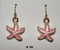 Handmade Pink Starfish Earrings