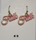 Handmade Faith Breast Cancer Awareness Earrings