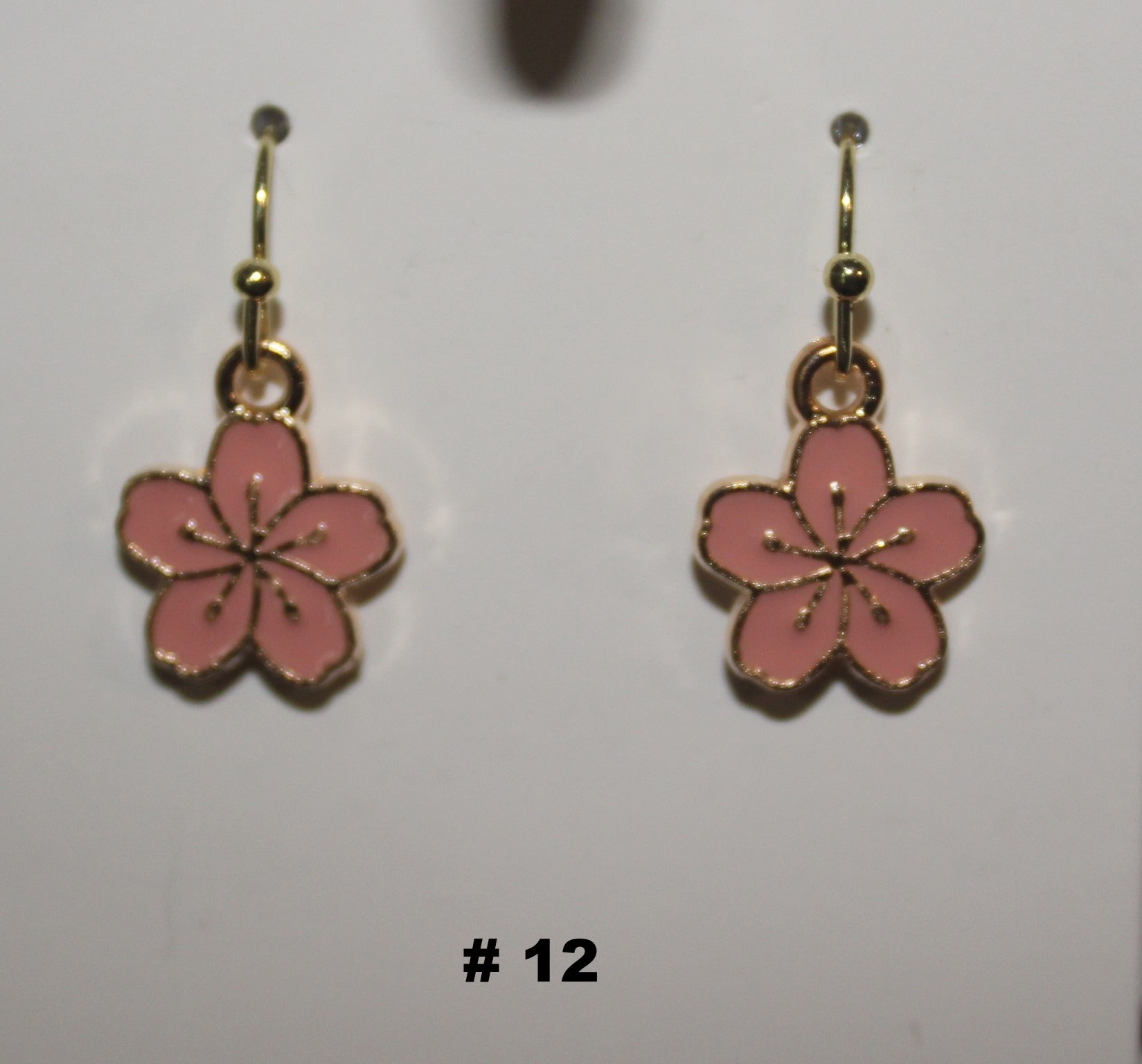 Handmade Tiny Pink Flower Earring