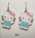 Hello Kitty Earrings Handmade