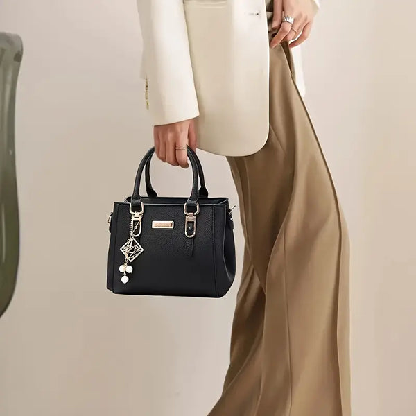 Crossbody Shoulder Bag with Zippered Phone Pocket Multiple Compartments